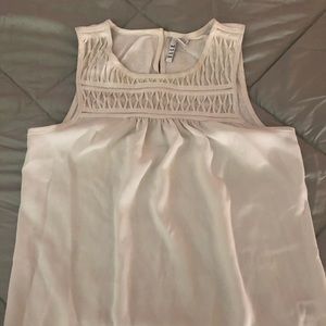 White baby doll style blouse